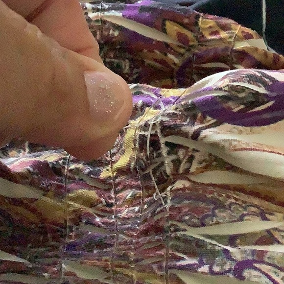 APT 9 beach cover or summer dress stretchy with beading earth-tones. Siz… - Picture 12 of 13